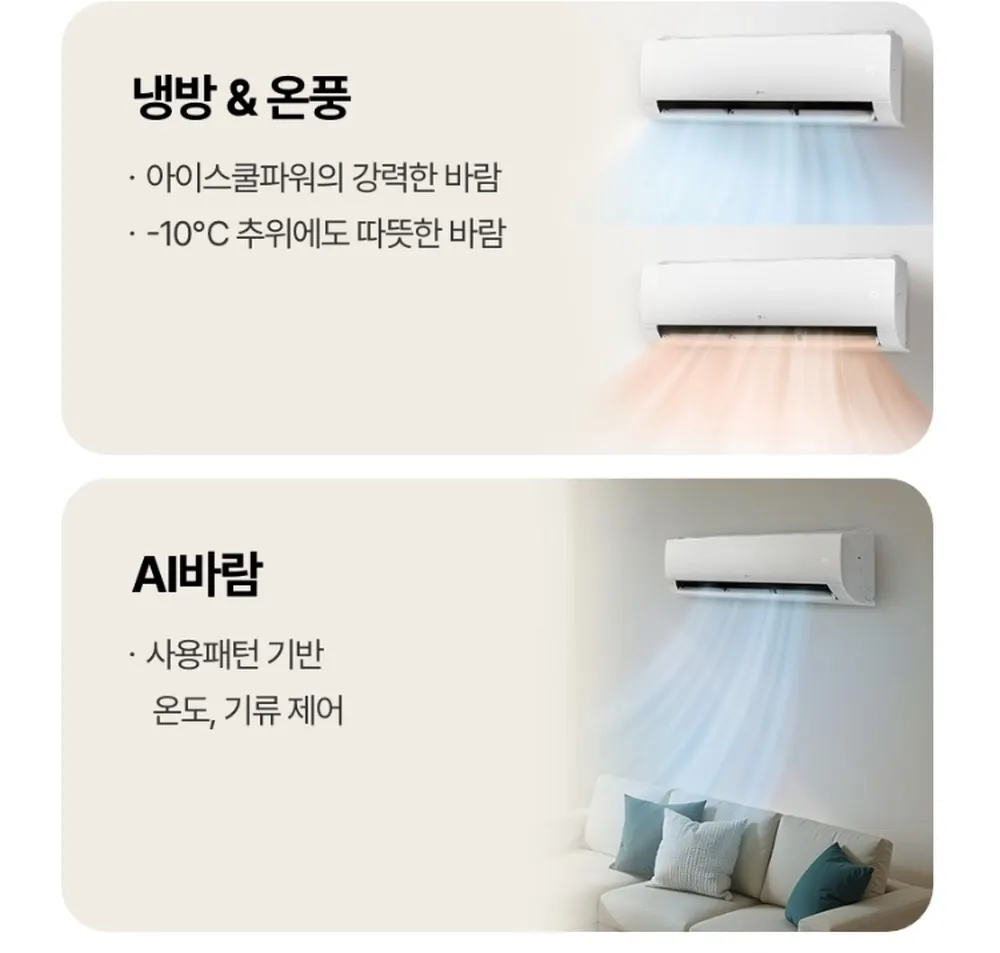 LG전자 휘센 사계절 벽걸이 냉난방기 22㎡ 상세 3