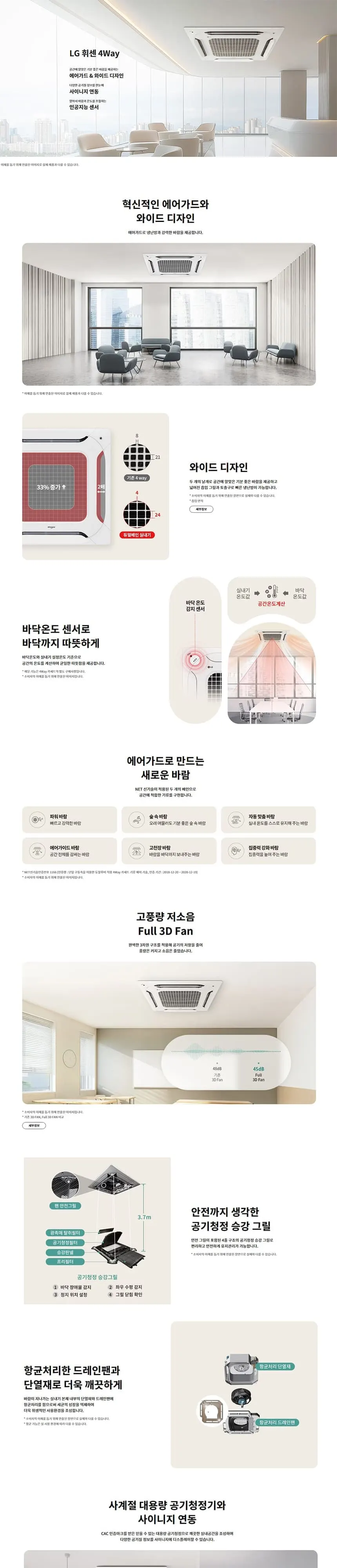 LG (1등급) 냉난방기 천장형 4WAY 25평 상세 1