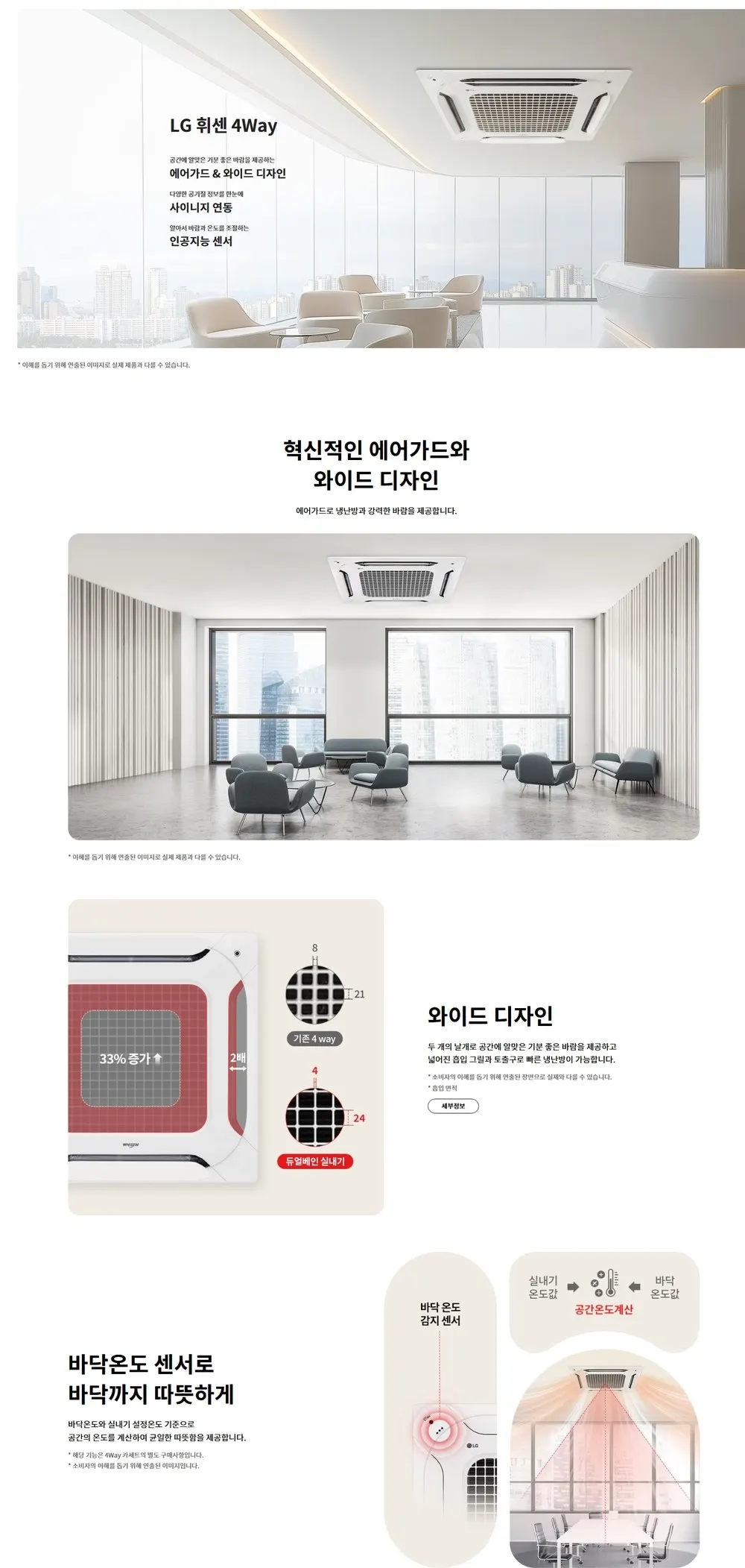 LG 휘센 천장형 냉난방기 18평 상세 1