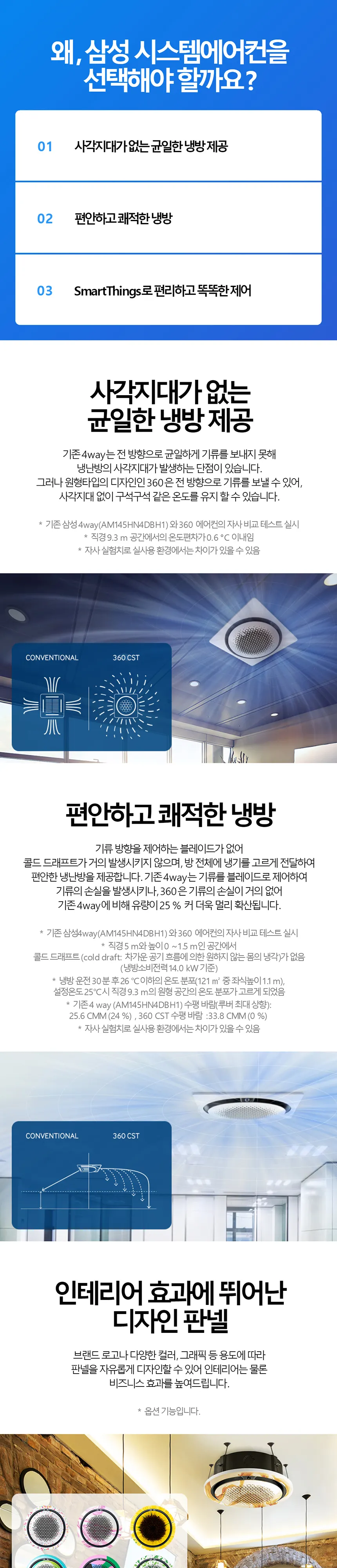 삼성 냉난방기 천장형 원형 30평 상세 1