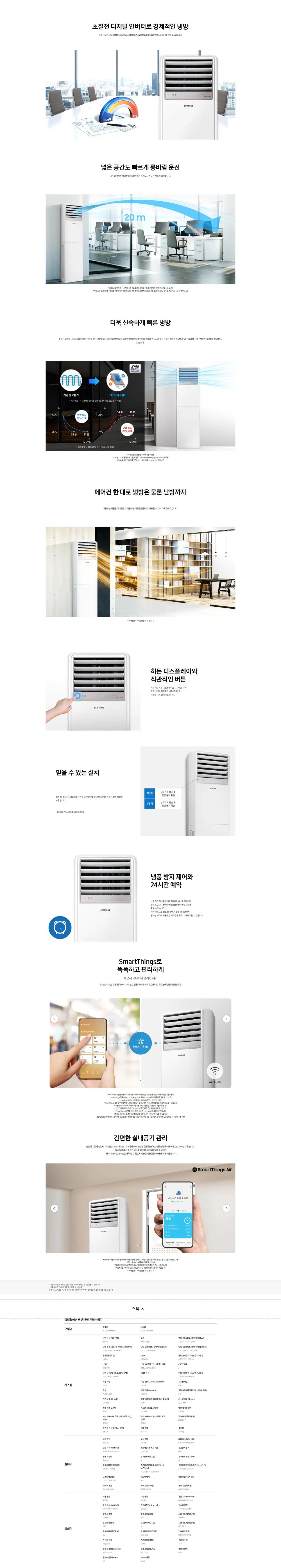 삼성 인버터 냉난방기 15평형 220V 화이트 상세 1
