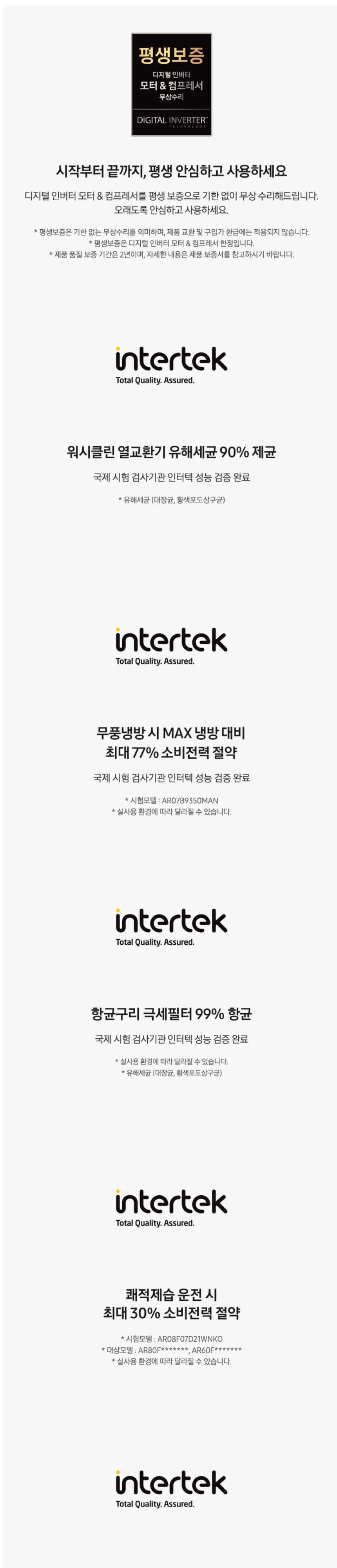 삼성 무풍 벽걸이냉난방기 AR60F13C13WS 상세 7