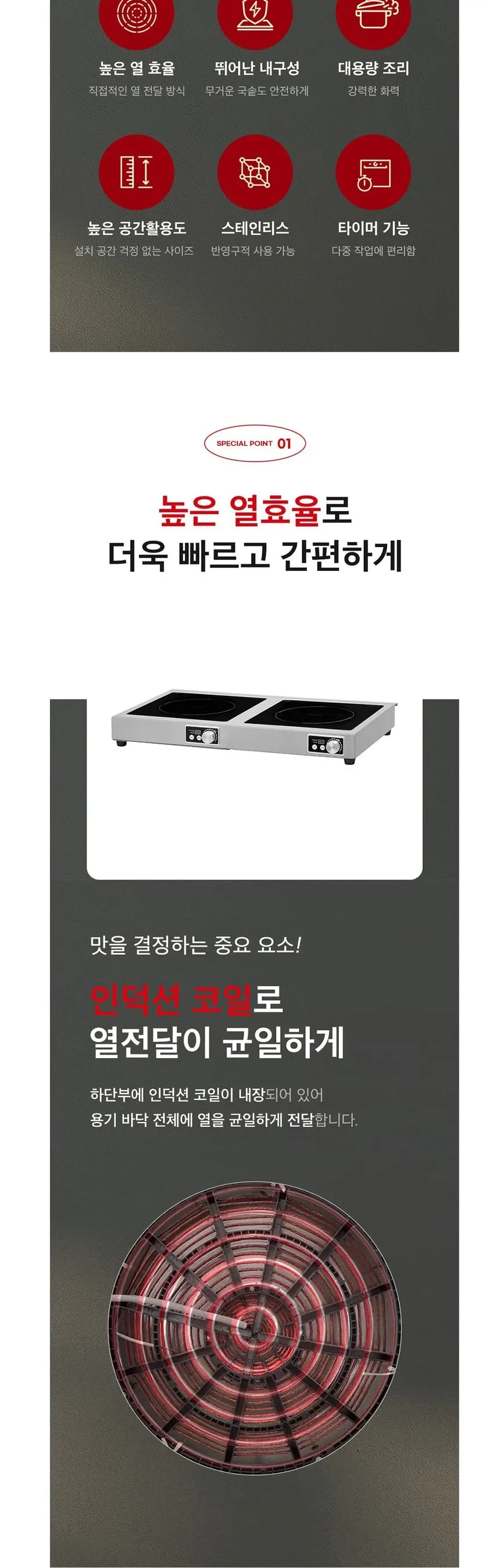 웰치 2구 간택기 5kW×2 낮은렌지 상세 3
