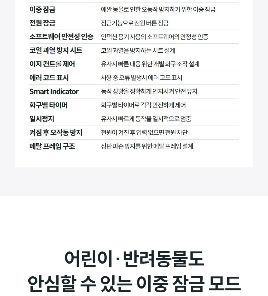 코웨이 W 인덕션 3구 (서비스프리) 상세 29
