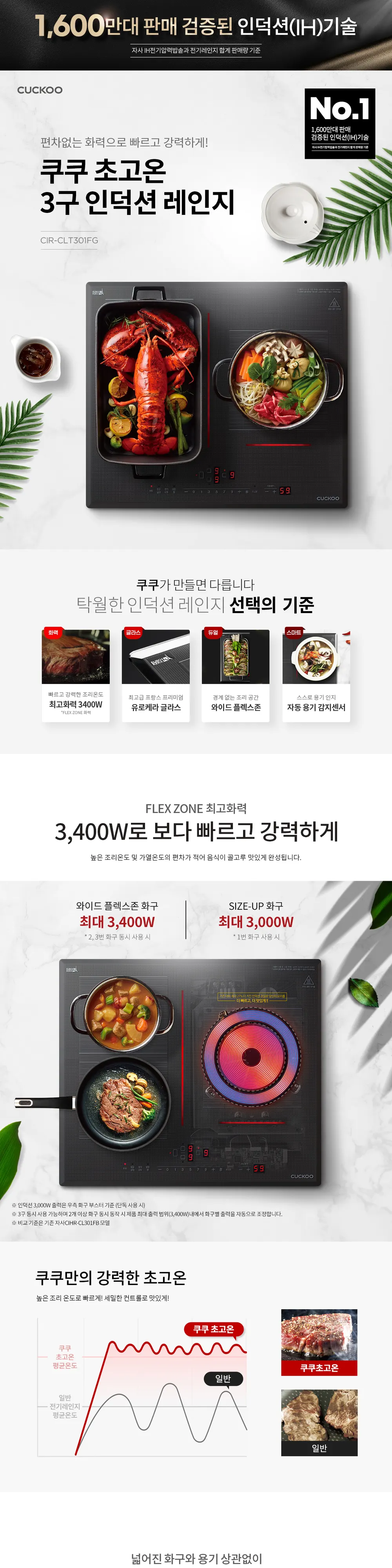 쿠쿠 3구 인덕션 상세 1