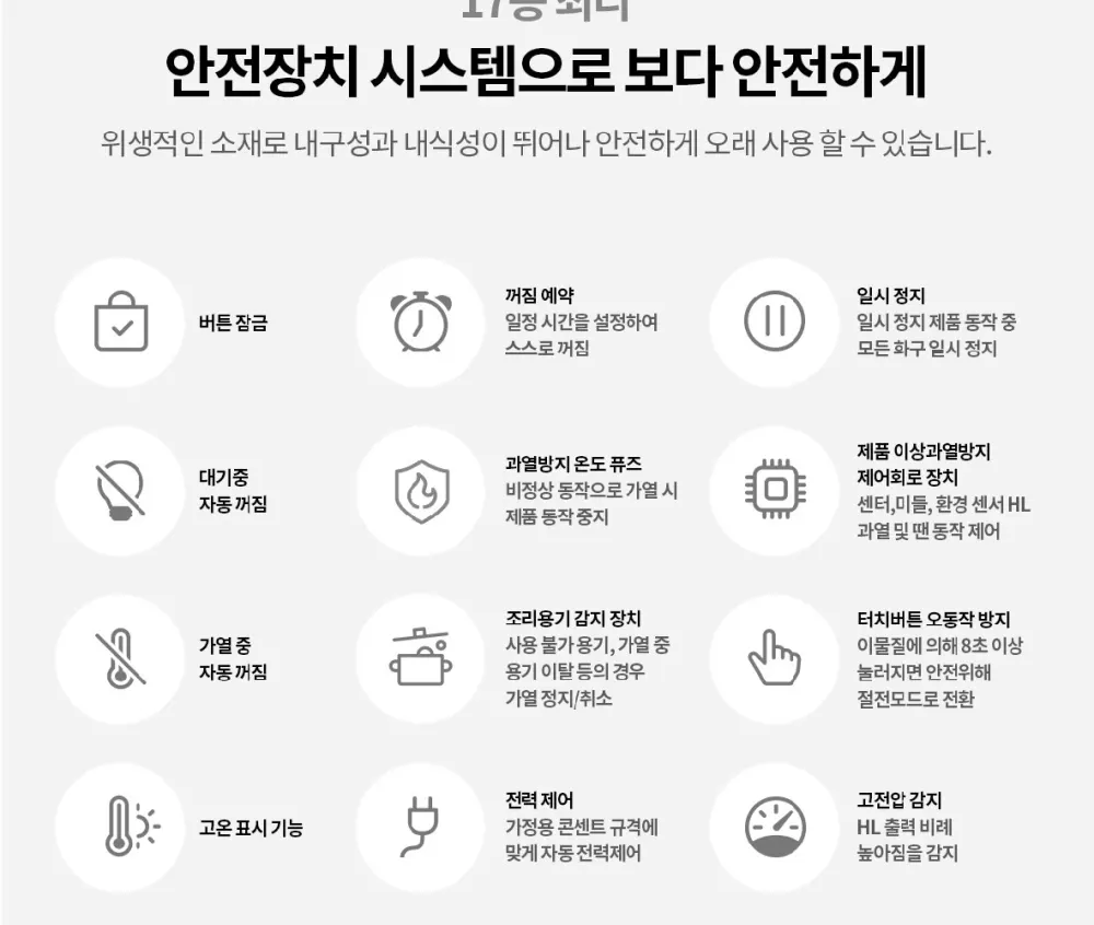 쿠쿠 3구 화이트 인덕션 레인지 상세 15