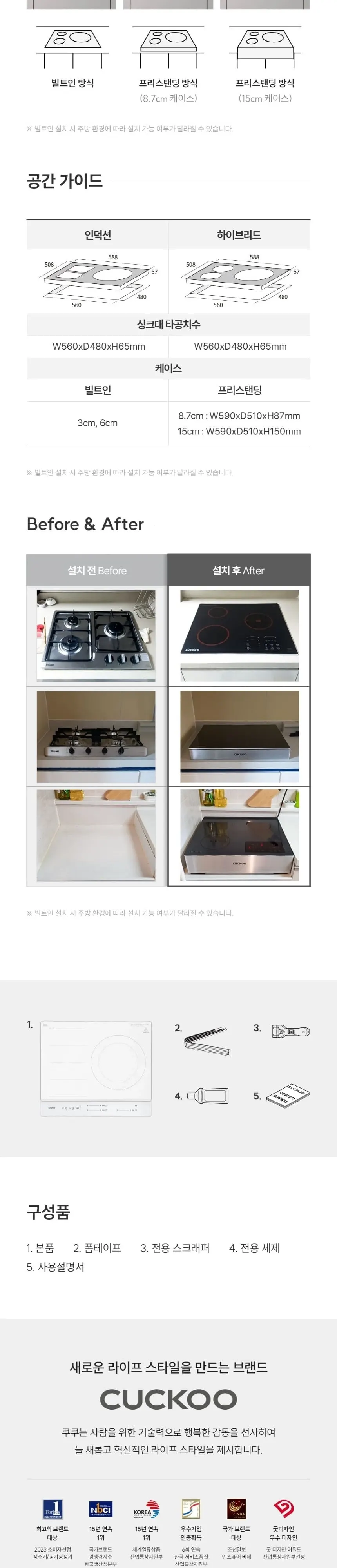 쿠쿠 프리존 인덕션레인지(화이트상판) 상세 8