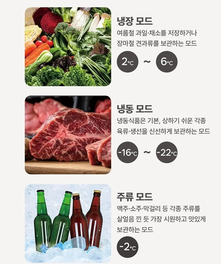 하이얼 글램글라스 슬림 스탠드형 1도어 김치냉장고 80L 글램화이트 상세 12