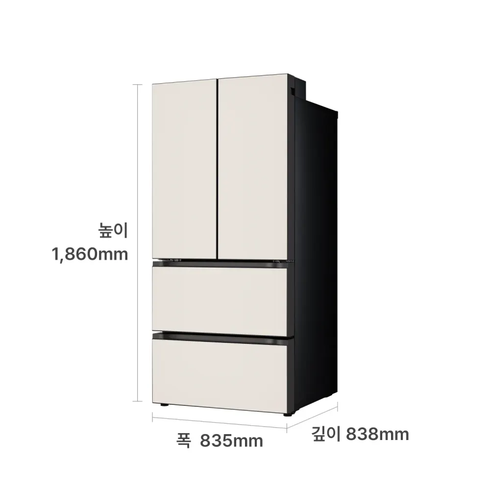 LG 디오스 AI 오브제컬렉션 김치톡톡 Z495GGG212 상세 1
