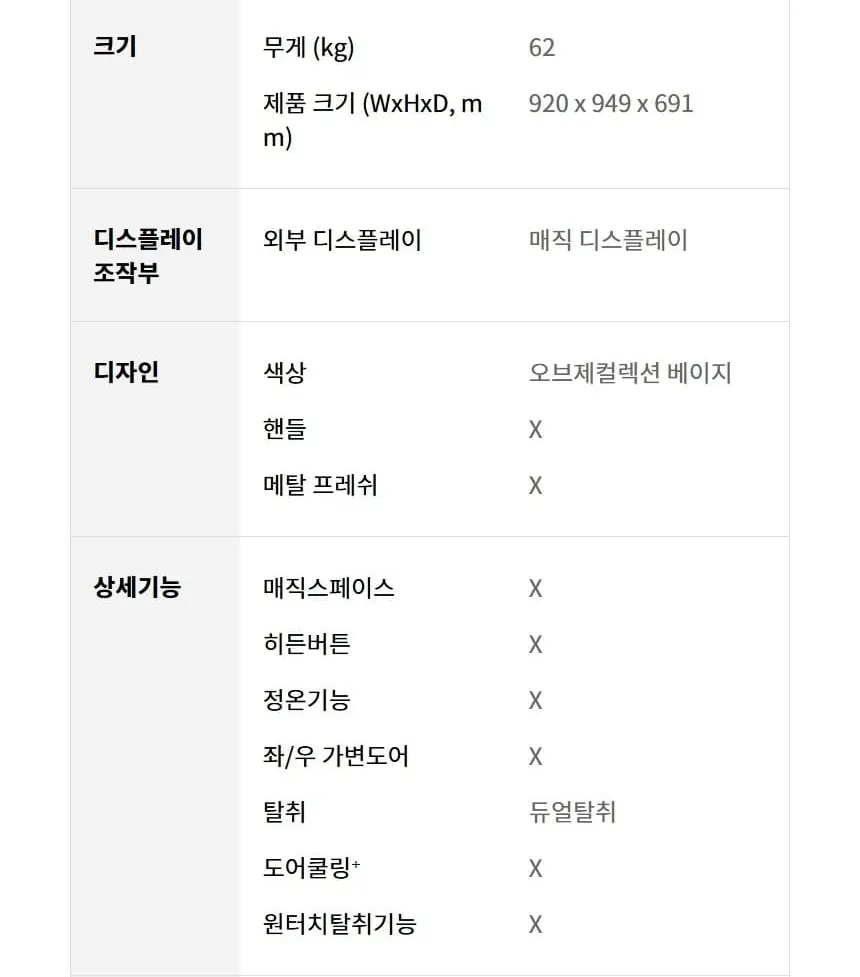LG 디오스 오브제컬렉션 김치냉장고 217L 상세 20
