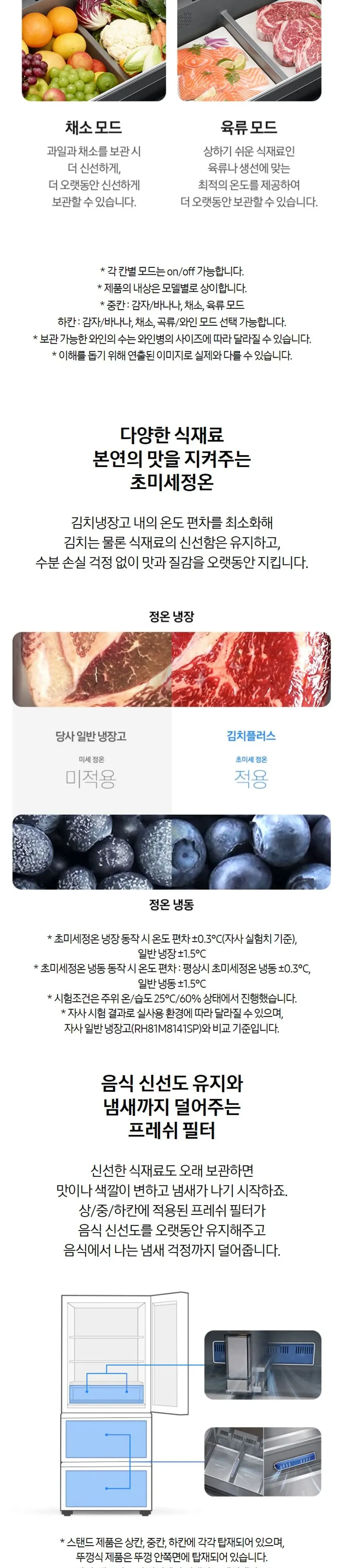 삼성 김치냉장고 3도어 328L 상세 4