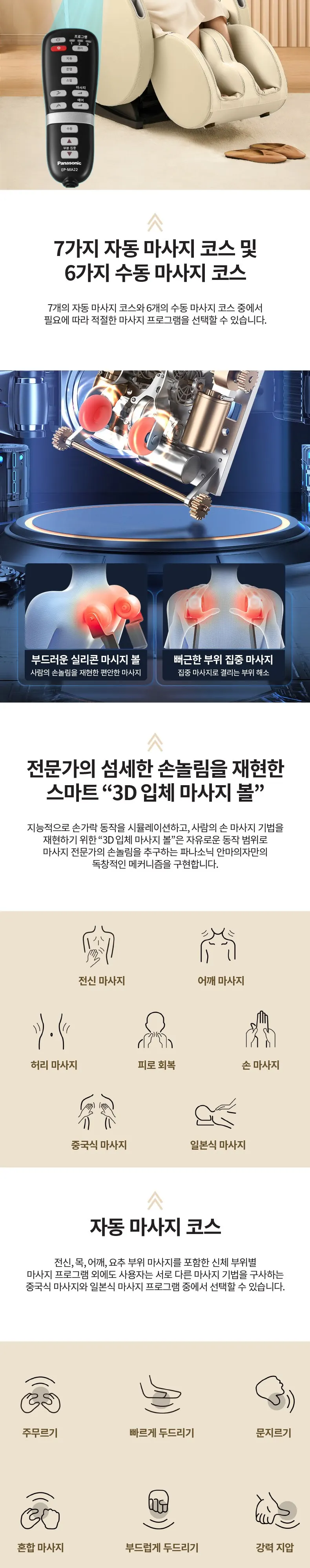 파나소닉 안마의자 EP-MA22(G) 상세 4