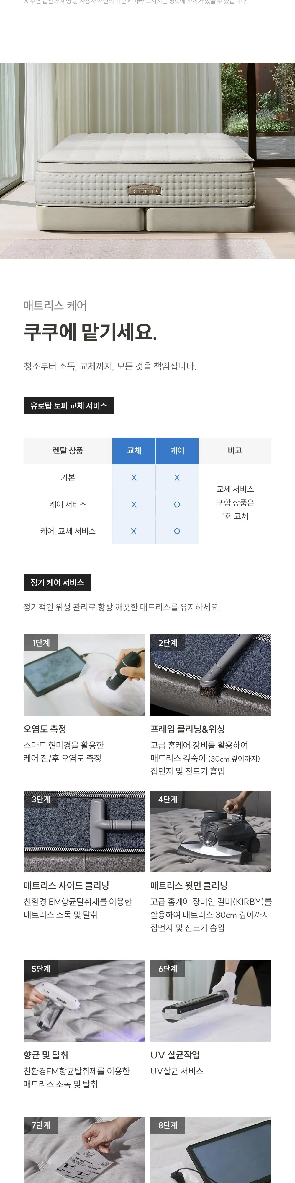 쿠쿠 레스티노 유로탑 미디엄 소프트 매트리스 라지킹 상세 5