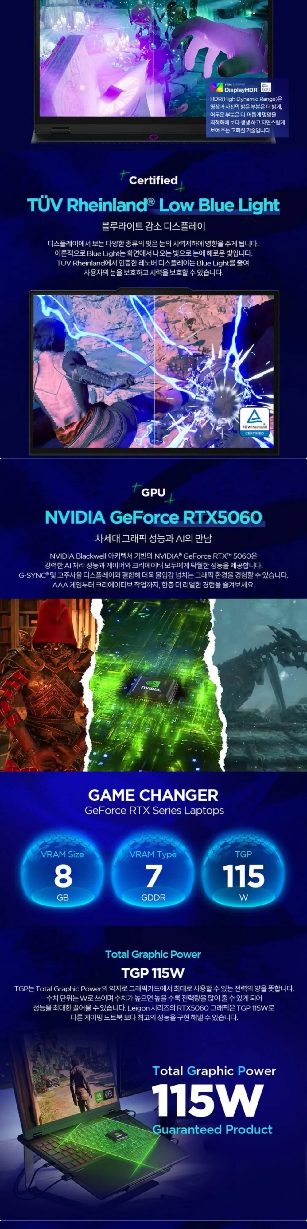 위더스컴퓨터 레노버 LEGION 5 15IRX10 i7 RTX5060 32GB 상세 5