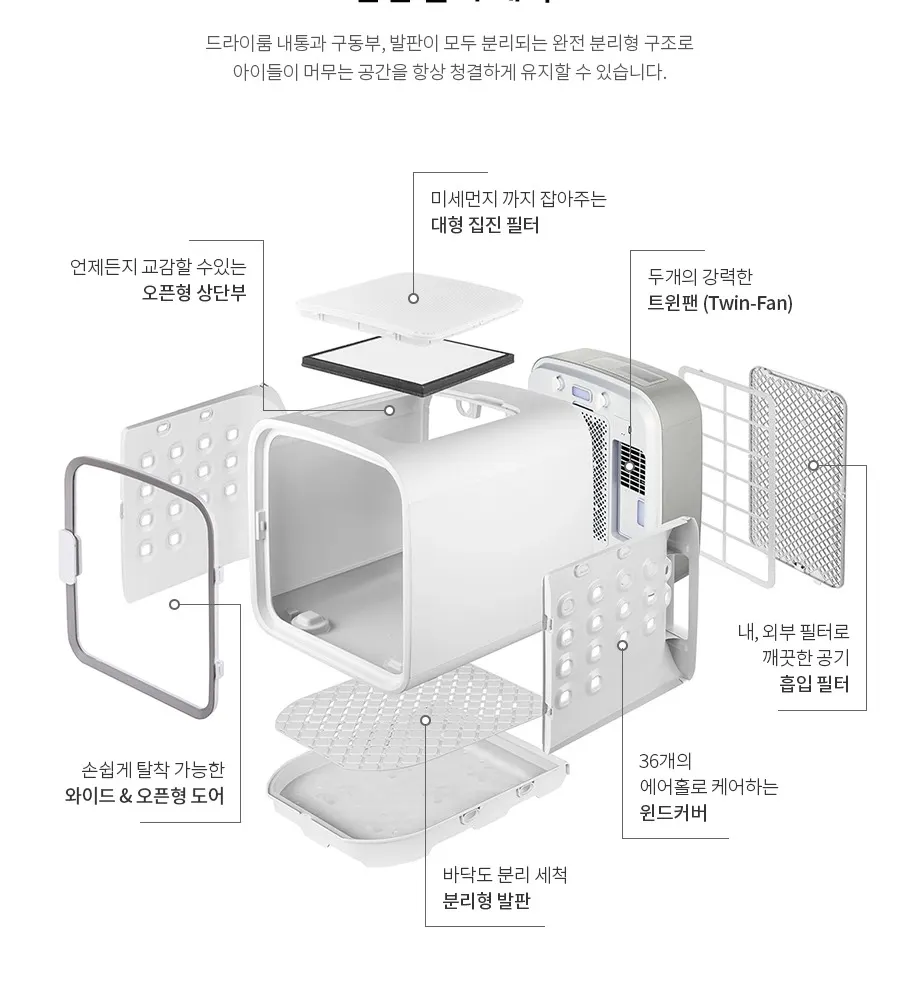 쿠쿠 넬로 펫 드라이룸 (프레쉬 민트) 상세 17