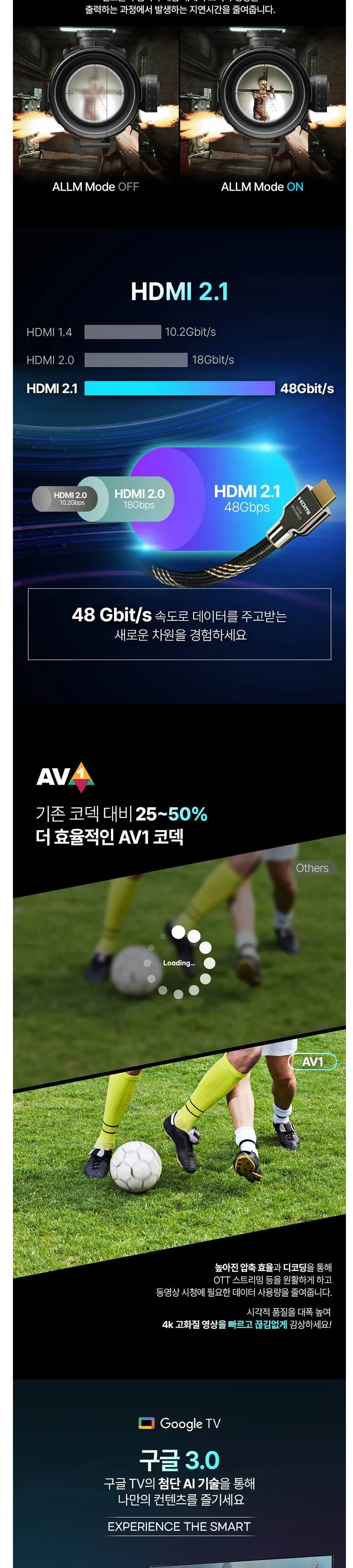 인켈 UHDTV 75인치 SQG750SW 블랙 상세 5