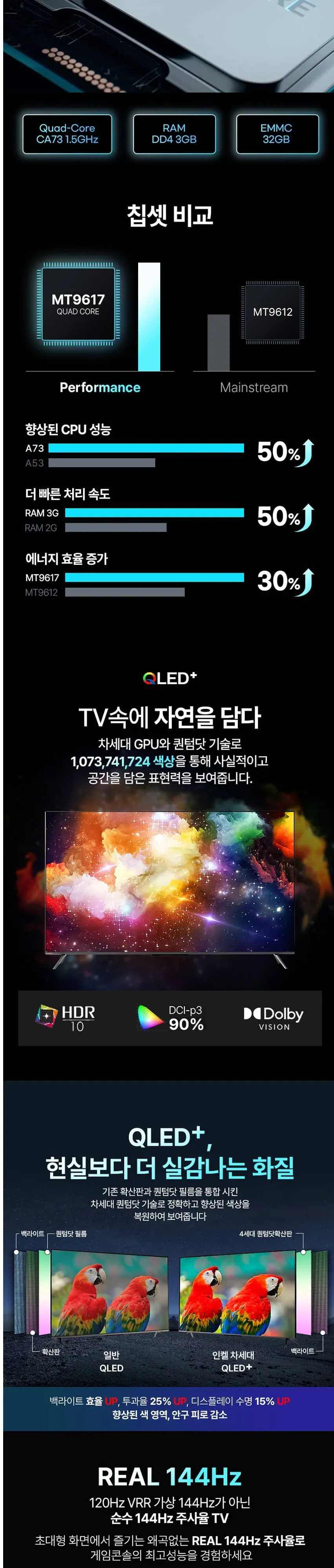 인켈 UHDTV 86인치 SQG860SW 블랙 상세 3
