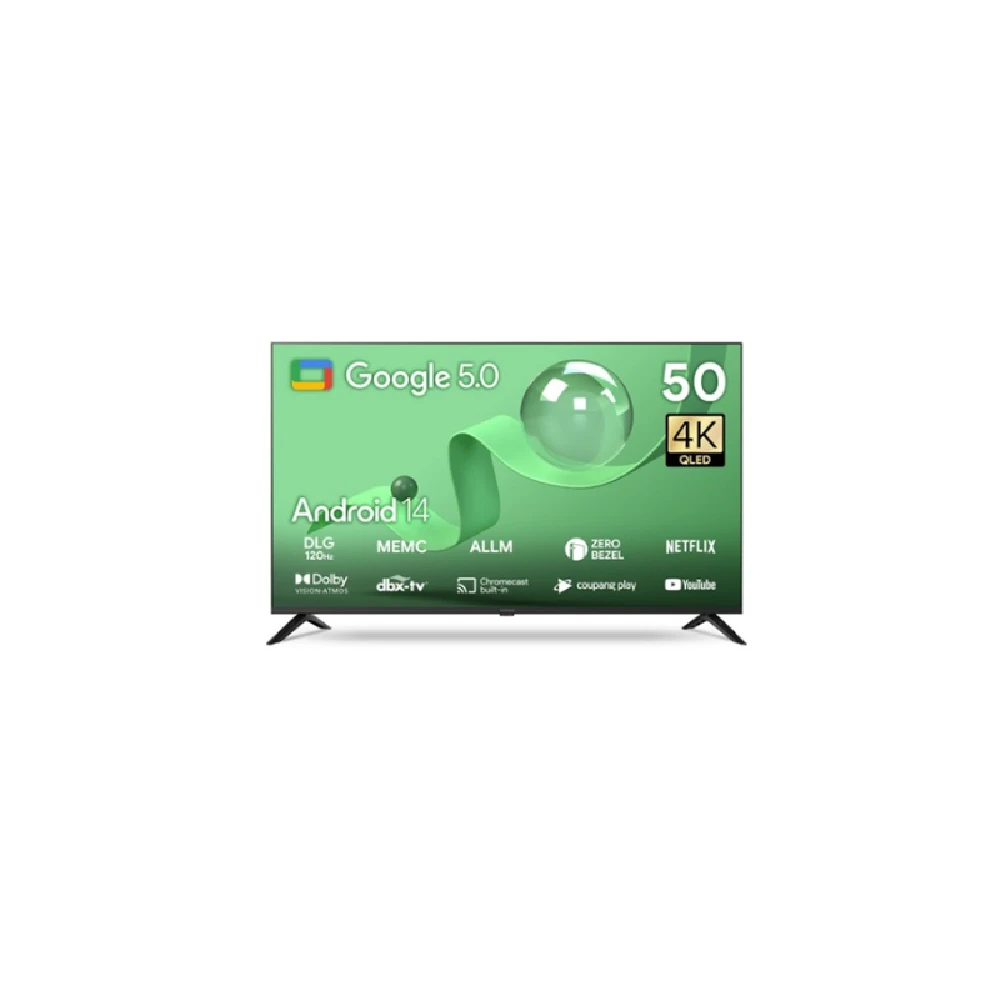 더함 스마트 구글 5.0 OS 안드로이드 14 QLED 85인치 120Hz
