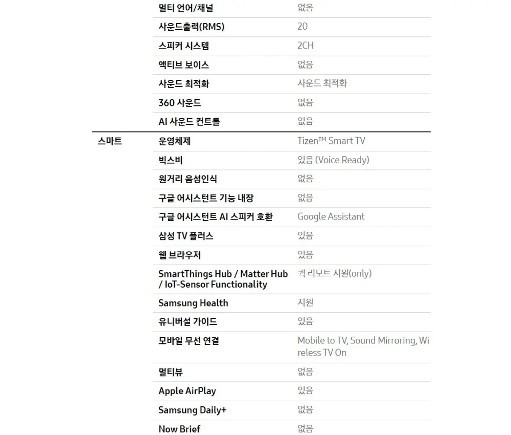 삼성 Mini LED TV 65인치 상세 32