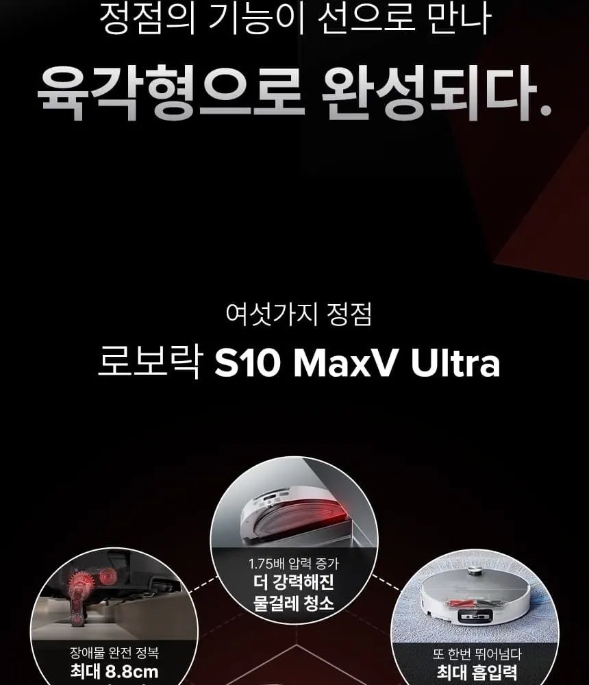 로보락 S10 MaxV Ultra 로봇청소기 블랙 상세 2