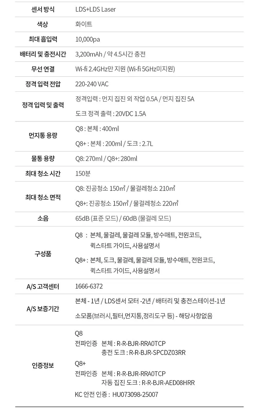 로보락 로봇청소기 Q8 화이트 상세 7