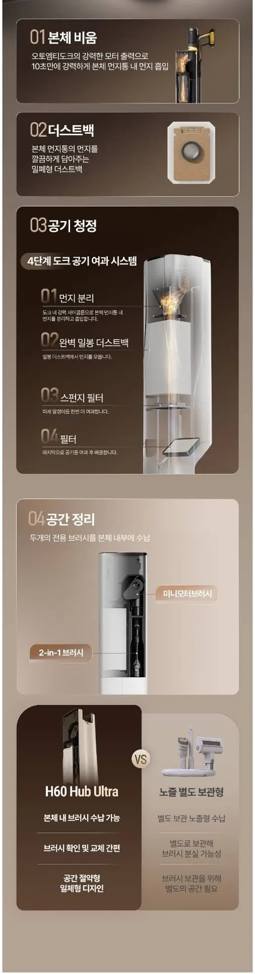 로보락 무선청소기 H60 Hub Ultra 상세 6