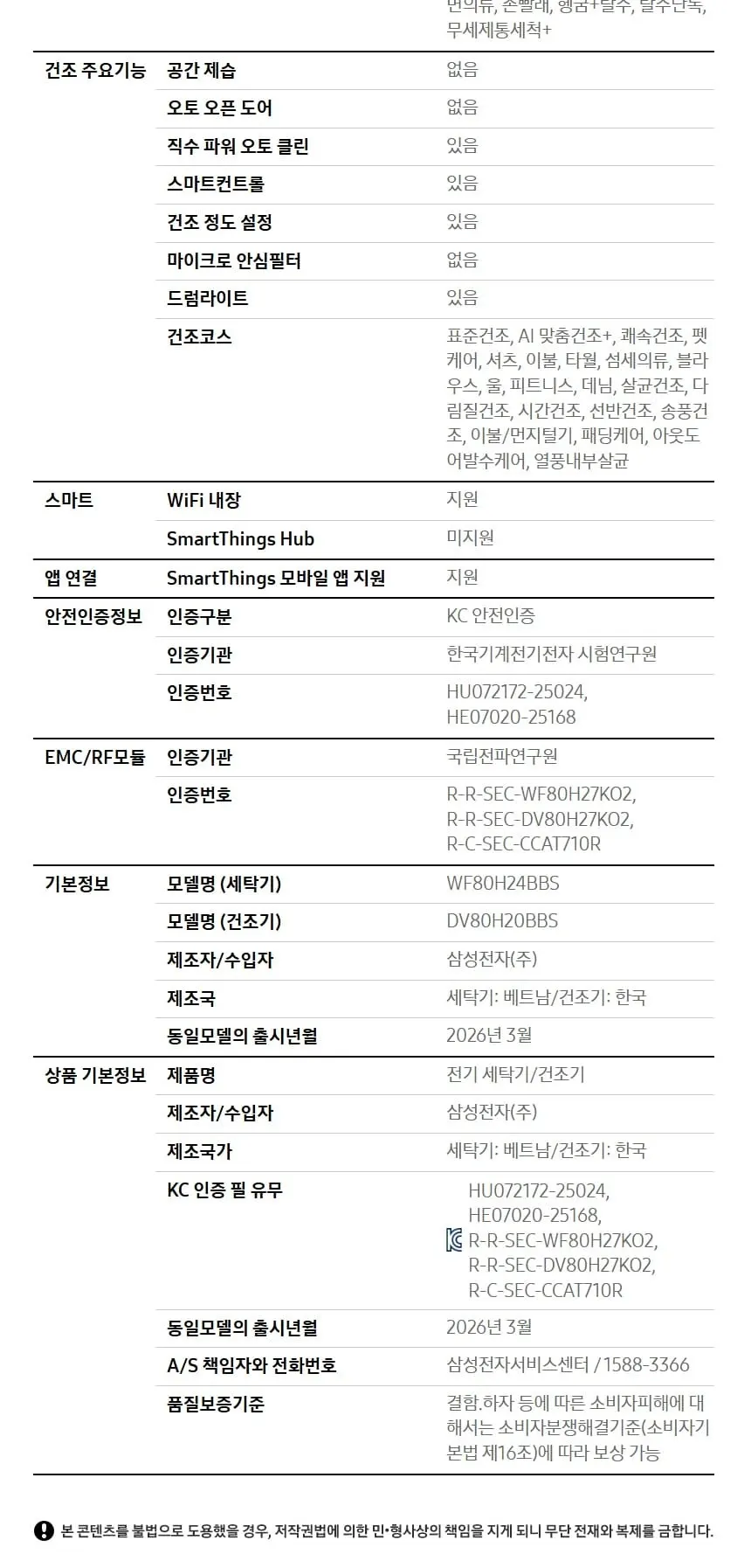 삼성 세건셋트 비스포크 AI 원바디 세탁기(24kg)+건조기(20kg) 다크스틸 상세 9