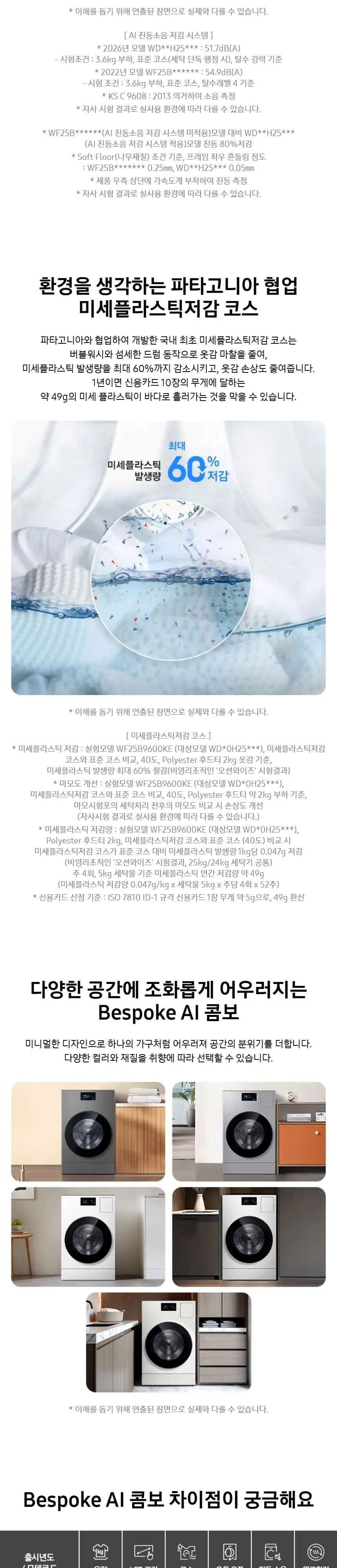 삼성 비스포크 AI 콤보 세탁기 25kg + 건조기 18kg 블랙 캐비어 상세 7
