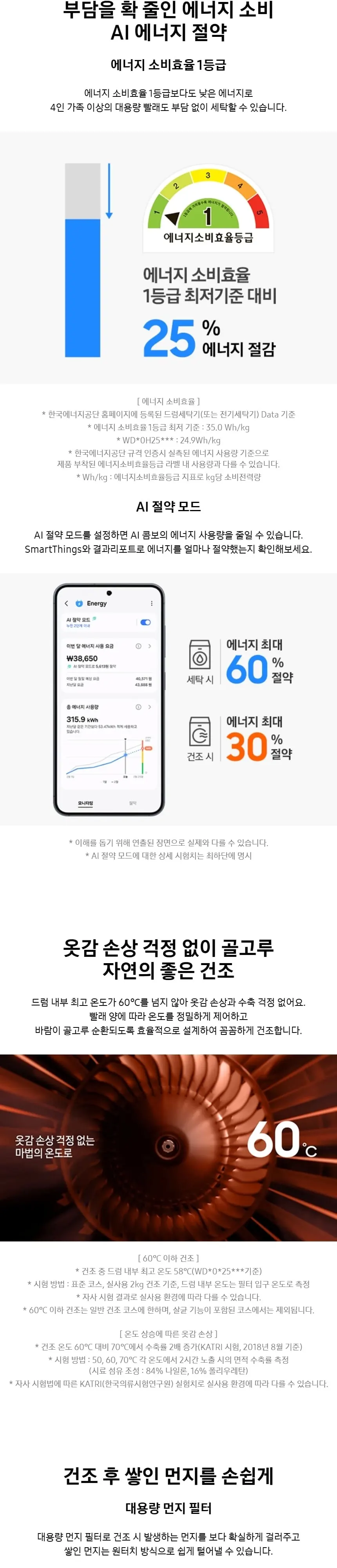 삼성 세건셋트 비스포크 AI 콤보 (세탁25kg+건조18kg) 화이트 상세 4