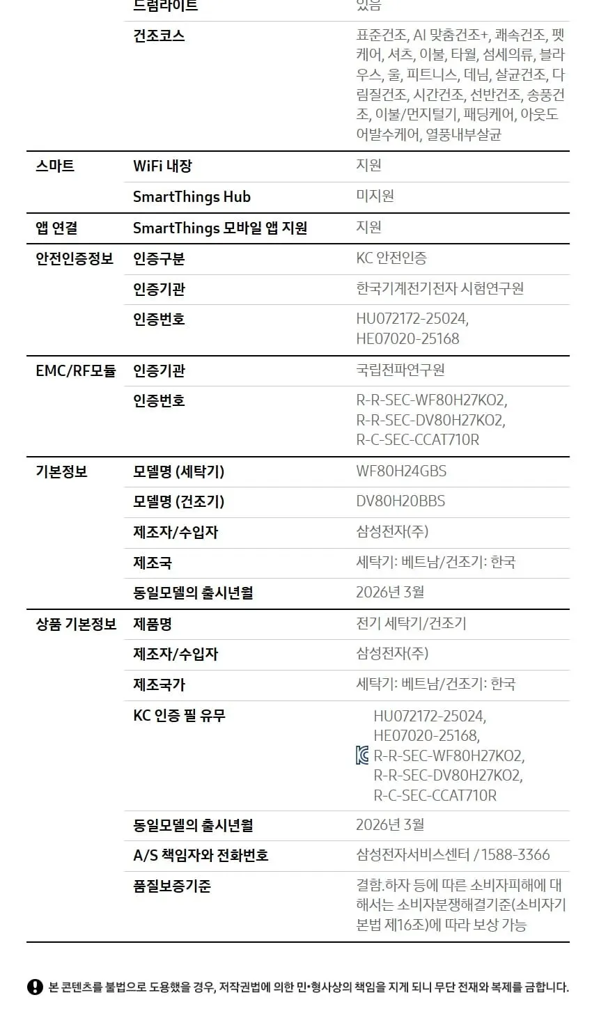삼성 세건셋트 비스포크 AI 원바디 세탁기(24kg)+건조기(20kg) 1등급 다크스틸 상세 9