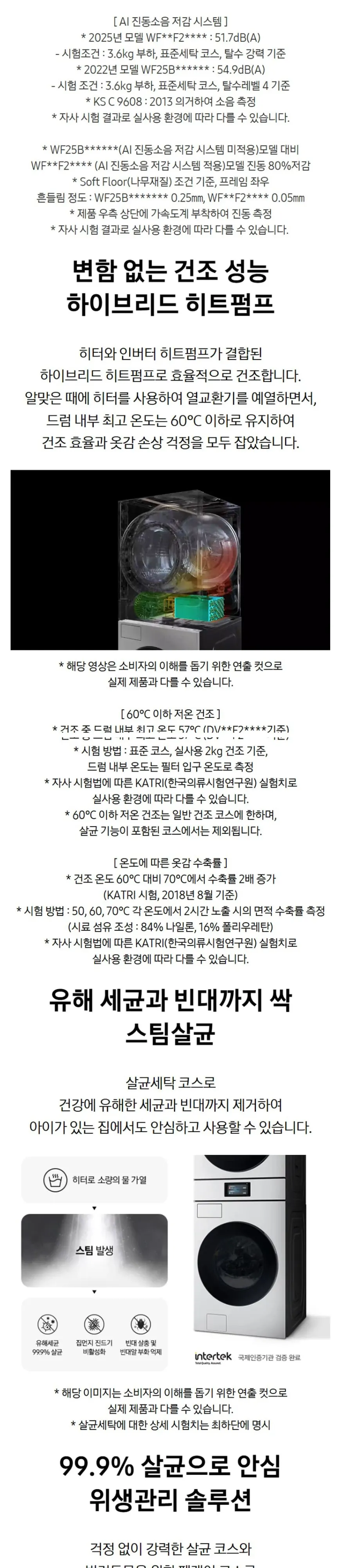 삼성 세탁기+건조기 Bespoke AI 원바디 21/20kg WH90F2120GBHW 상세 6