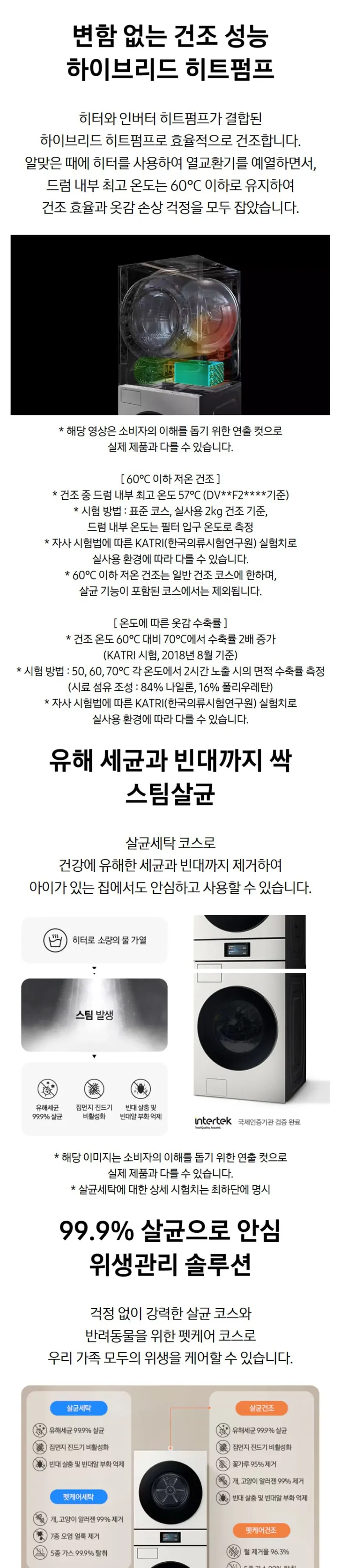 삼성 세탁기+건조기 Bespoke AI 원바디 21/20kg WH90F2120GBHY 상세 6