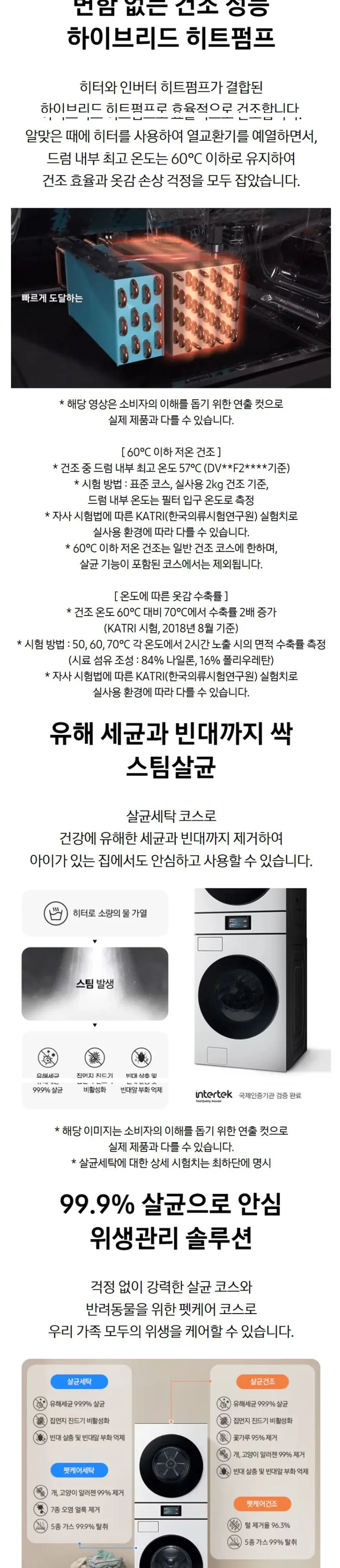 삼성 세탁기+건조기 Bespoke AI 원바디 25/20kg WH90F2520GBHW 상세 6