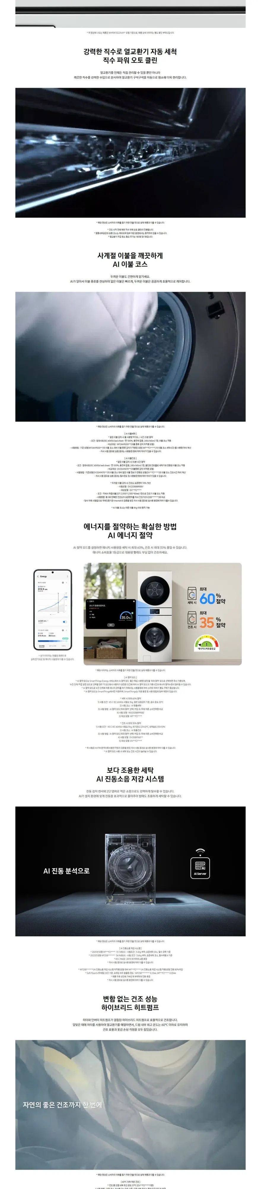 삼성 세탁기+건조기 Bespoke AI 원바디 25/20kg WH90F2520GBHY 상세 2