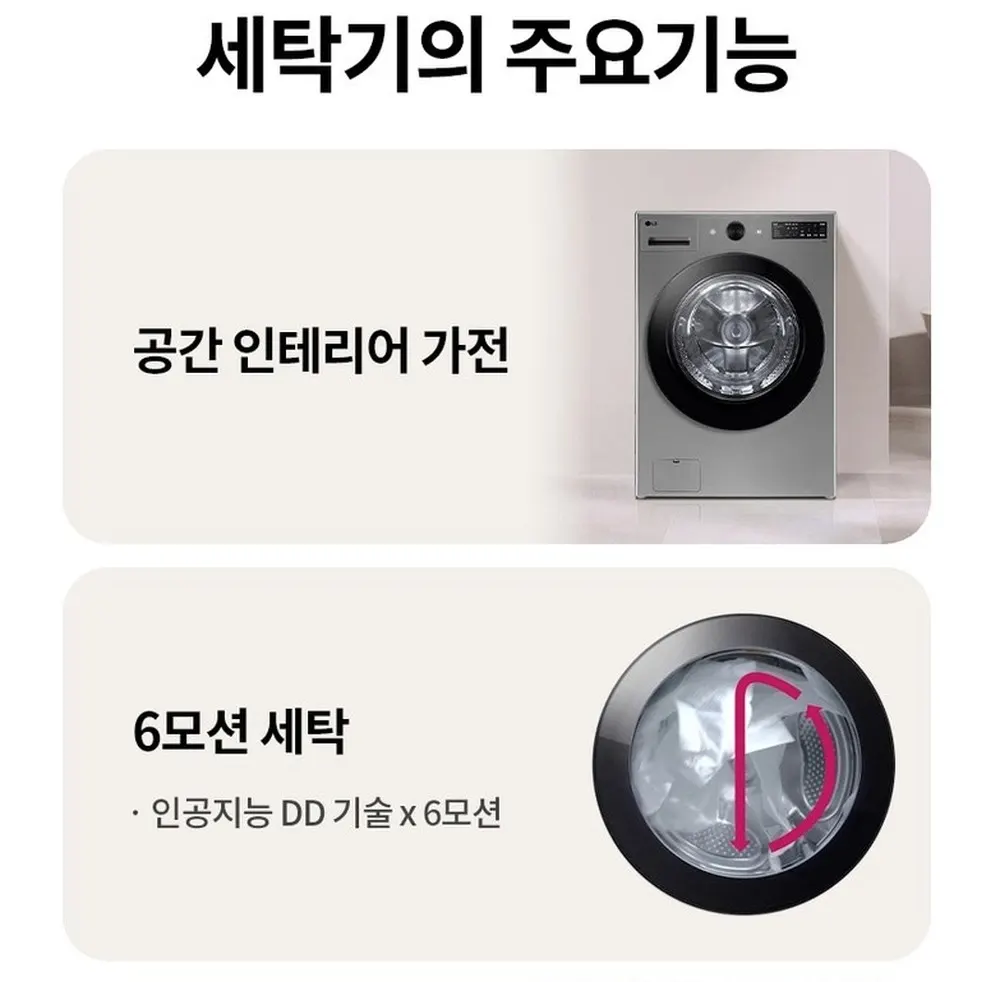 LG전자 트롬 오브제컬렉션 드럼세탁기 19kg 상세 3