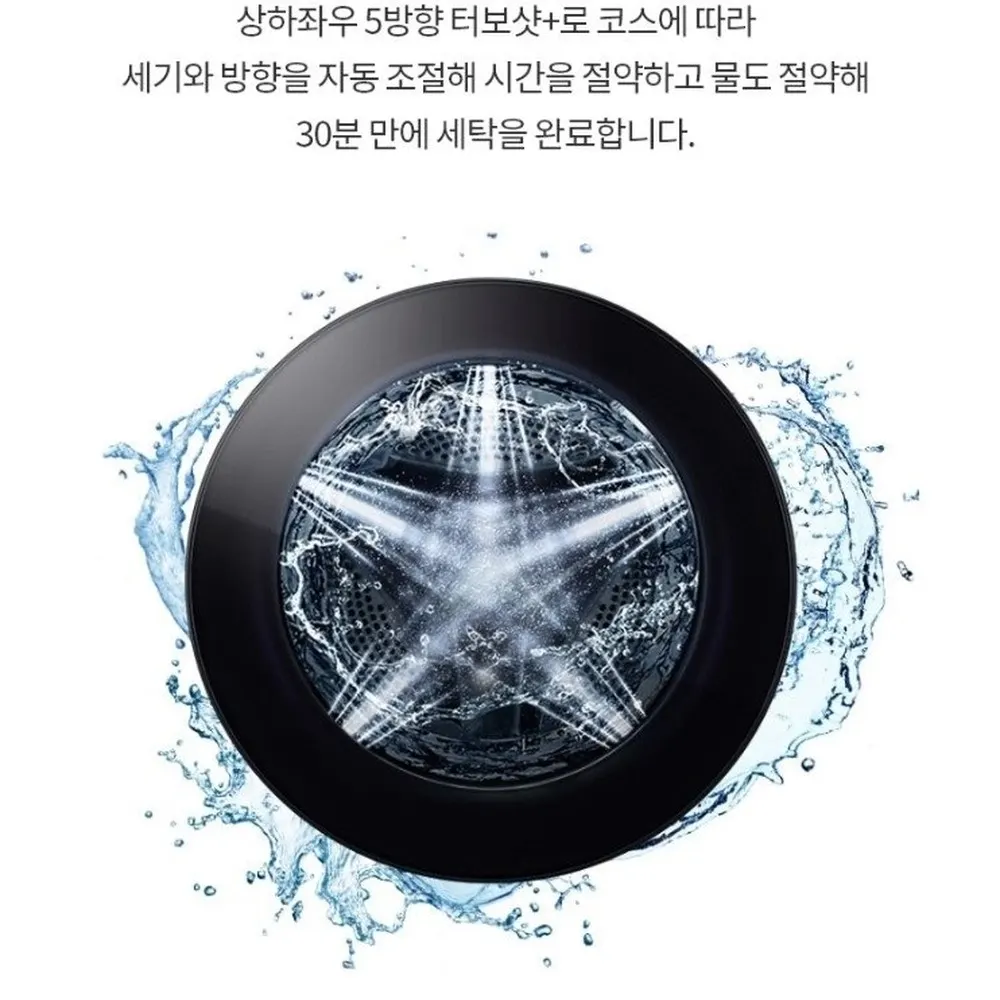 LG전자 트롬 오브제컬렉션 드럼세탁기 23kg 블랙 상세 16