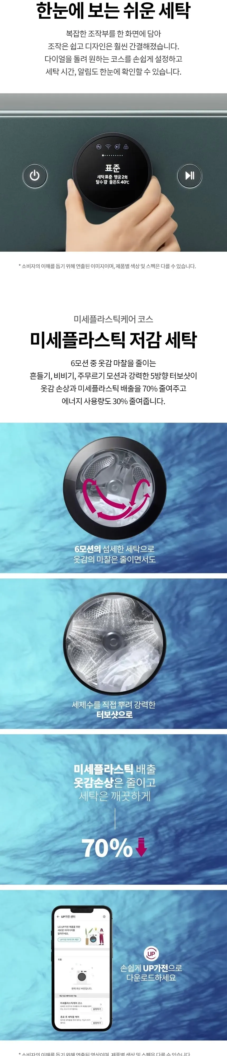 LG 트롬 오브제컬렉션 세탁기 24kg 네이처그린 FX24GNGR D 상세 3