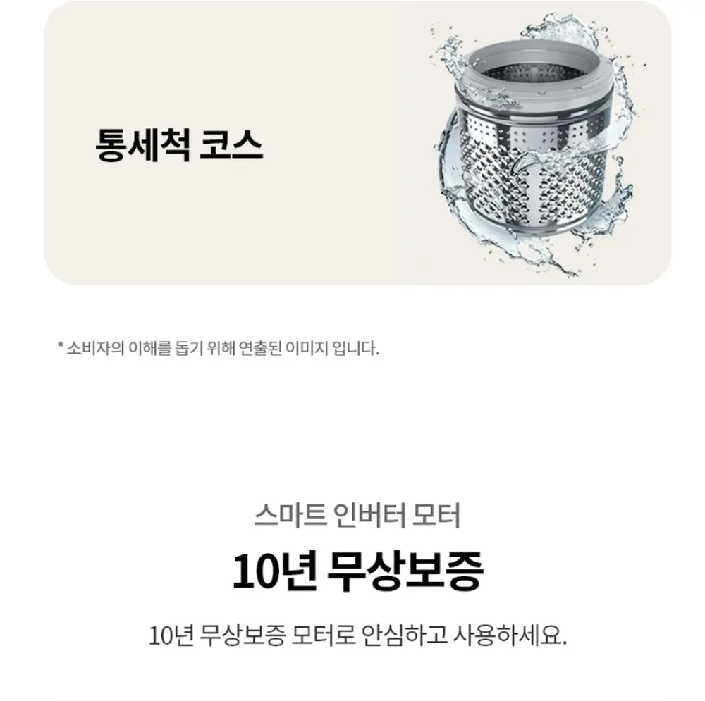 LG전자 통돌이 세탁기 16kg 미드블랙 상세 4
