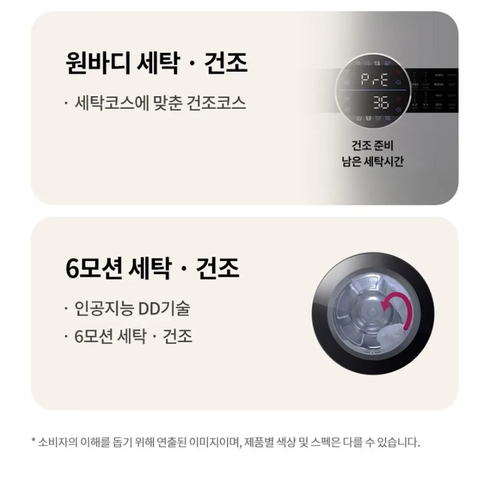 LG전자 트롬 오브제컬렉션 워시타워 세탁23kg 건조20kg 화이트 상세 4