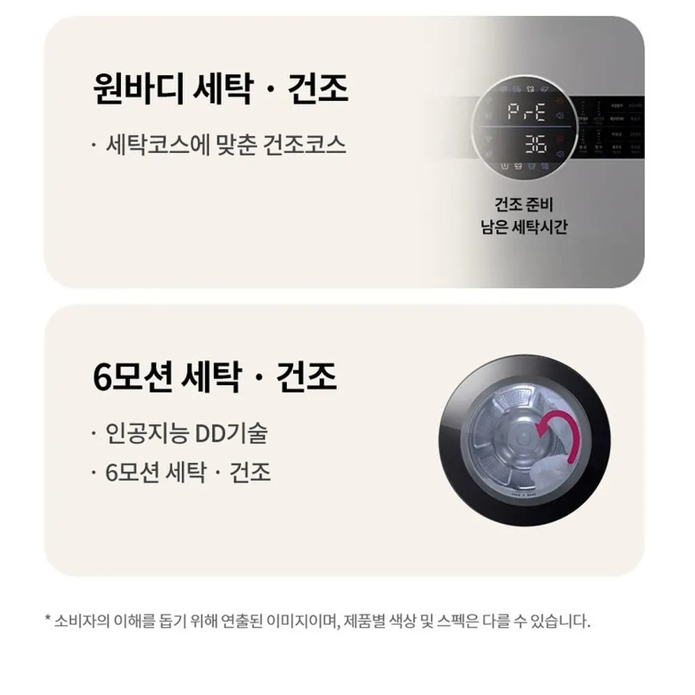 LG전자 트롬 오브제컬렉션 워시타워 세탁24kg 건조20kg 화이트 상세 4