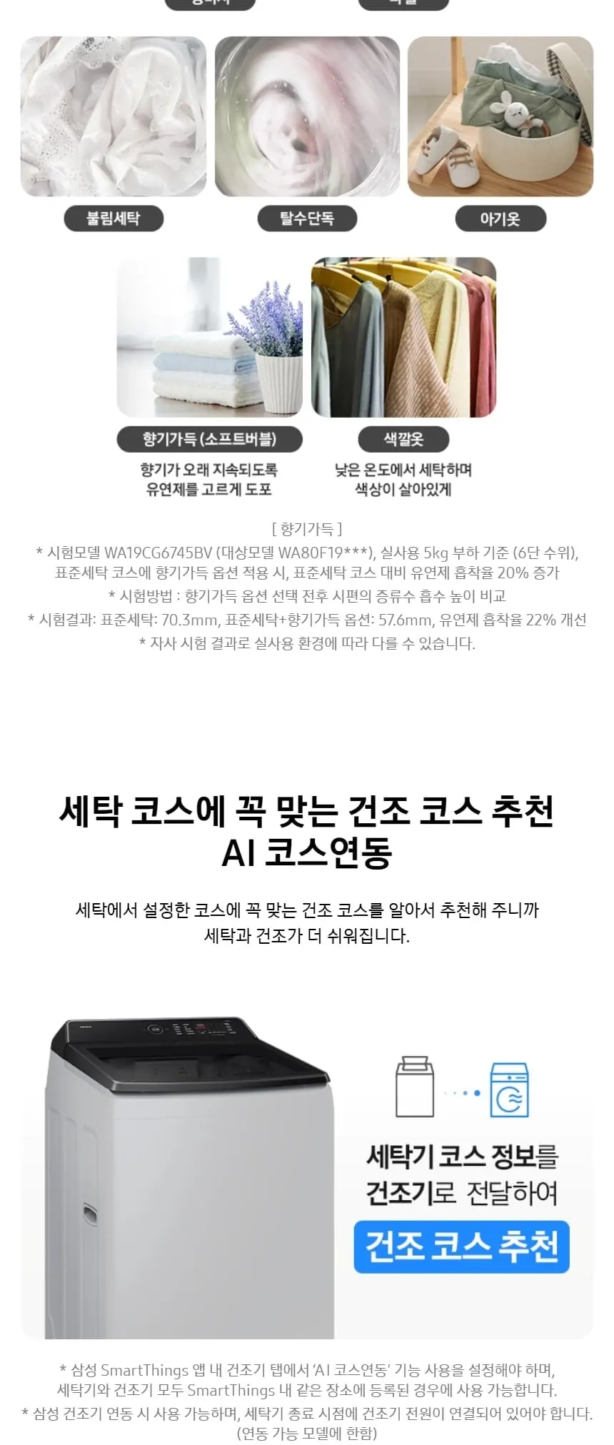 삼성 AI 통버블 세탁기 19kg 라벤더 그레이 상세 3