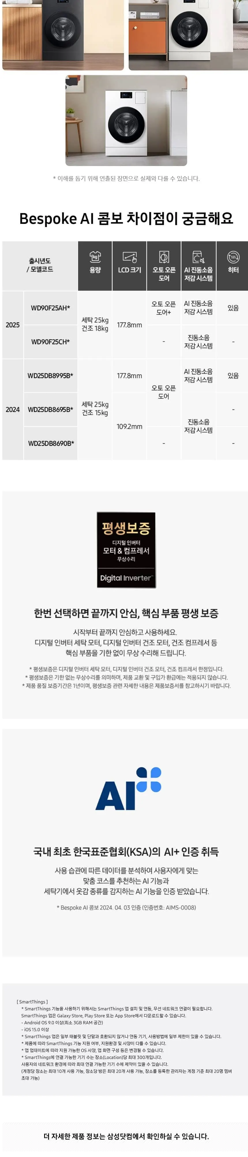 삼성 비스포크 AI 콤보 세탁기 WD90F25CHY 상세 7