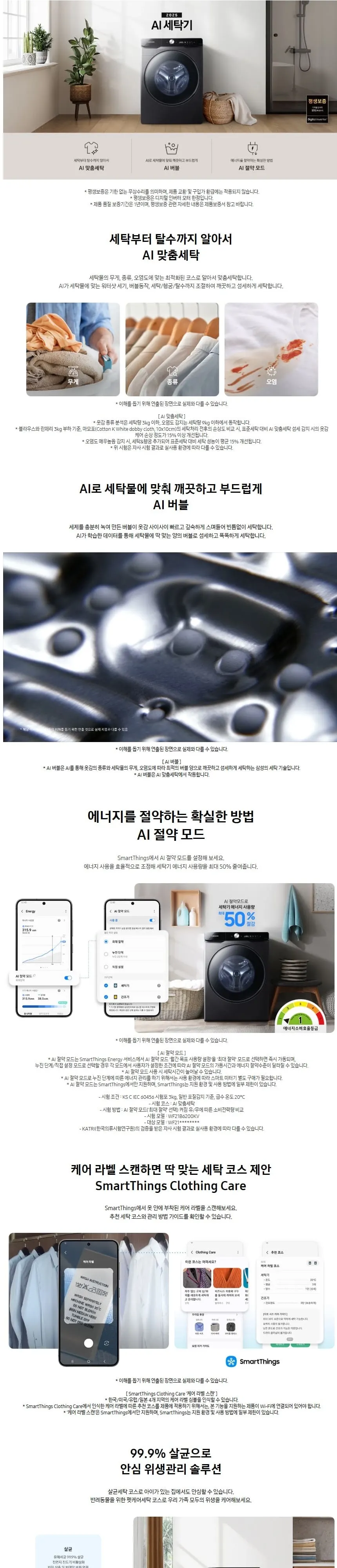 삼성 세탁기 21Kg WF21DG6650BV 블랙캐비어 상세 1