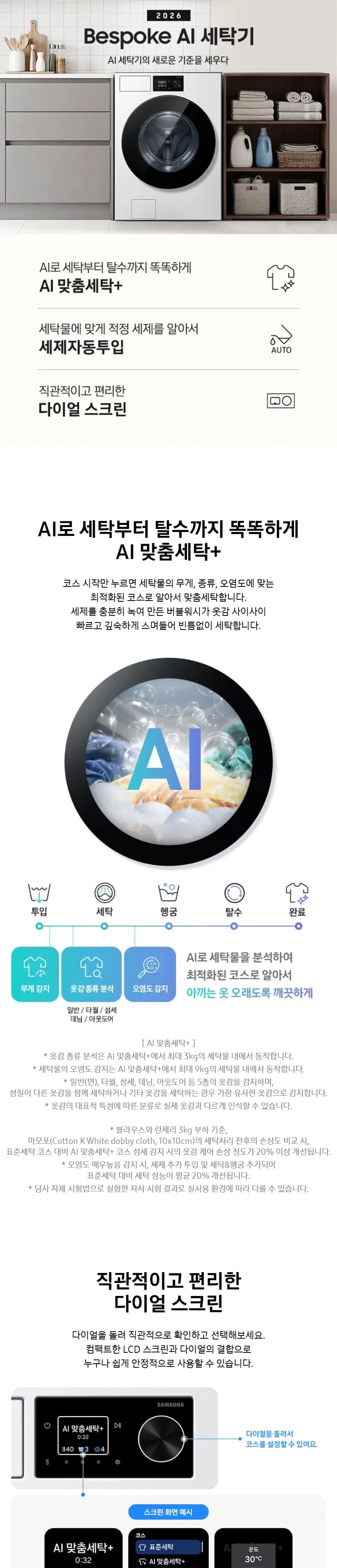 삼성 비스포크 AI 세탁기 24kg 화이트 상세 1