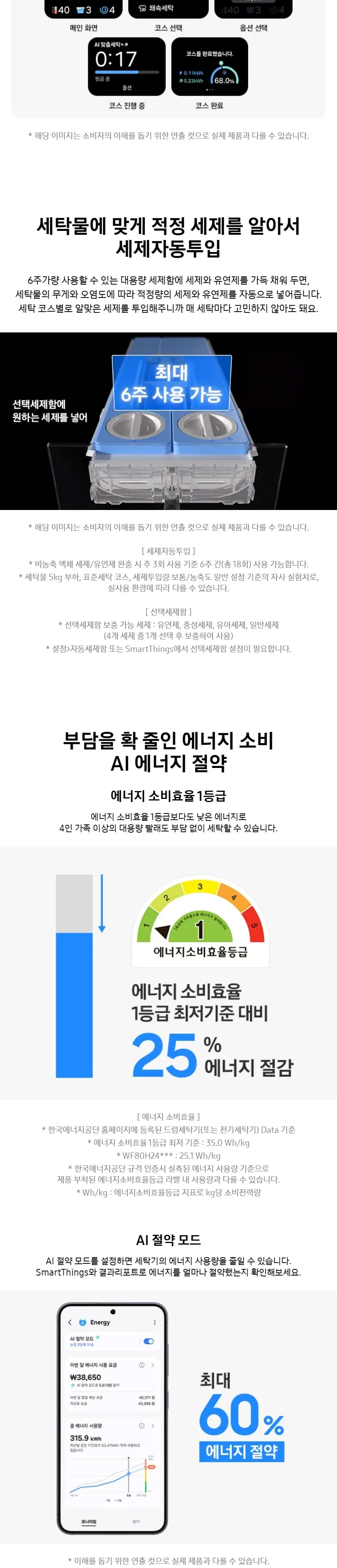 삼성 비스포크 AI 세탁기 24kg 화이트 상세 2