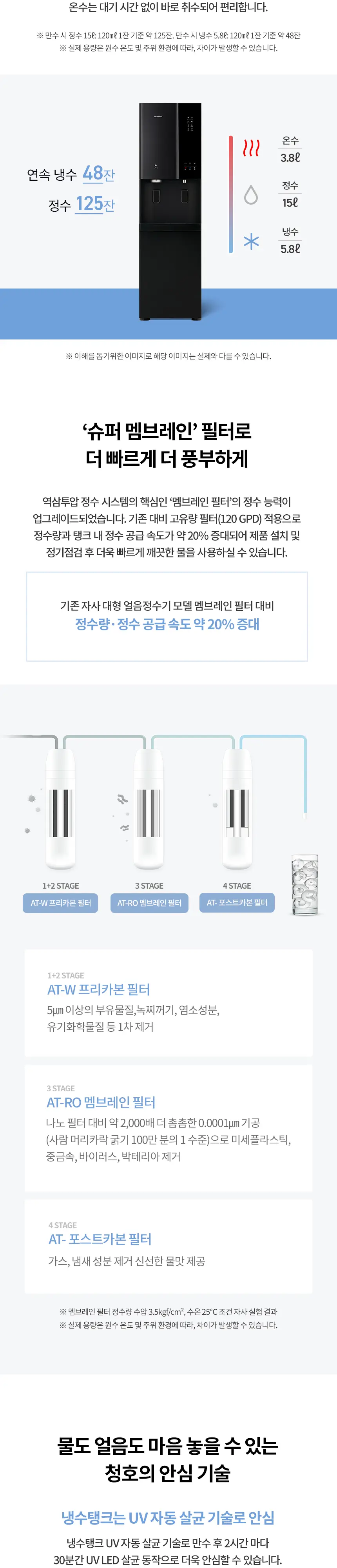 청호나이스 얼음냉온정수기 슈퍼 아이스트리(오트밀 베이지/ 블랙펄)_6개월 상세 2