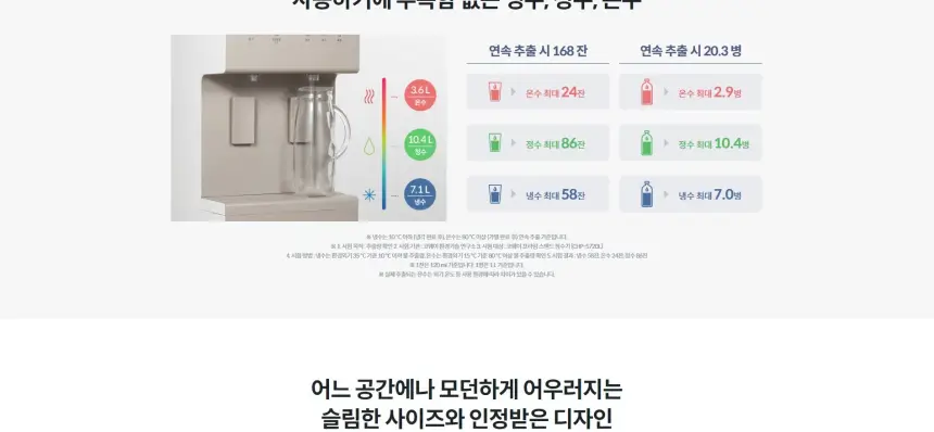 코웨이 프라임 스탠드 오트밀 베이지 상세 3