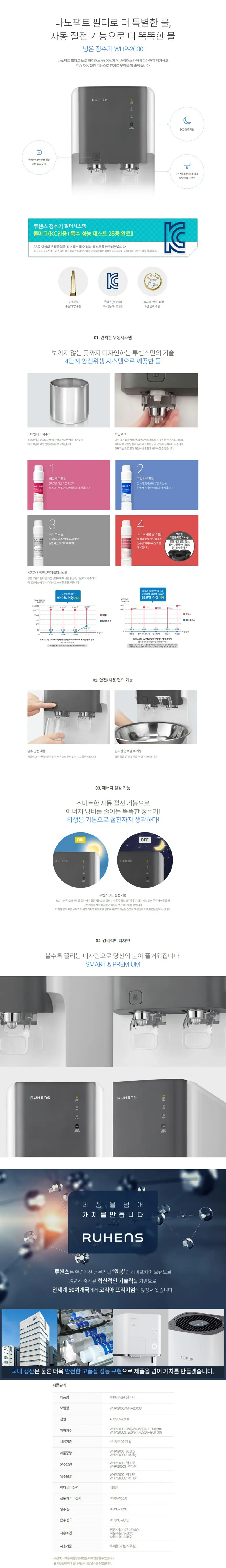 루헨스냉온정수기 상세 1